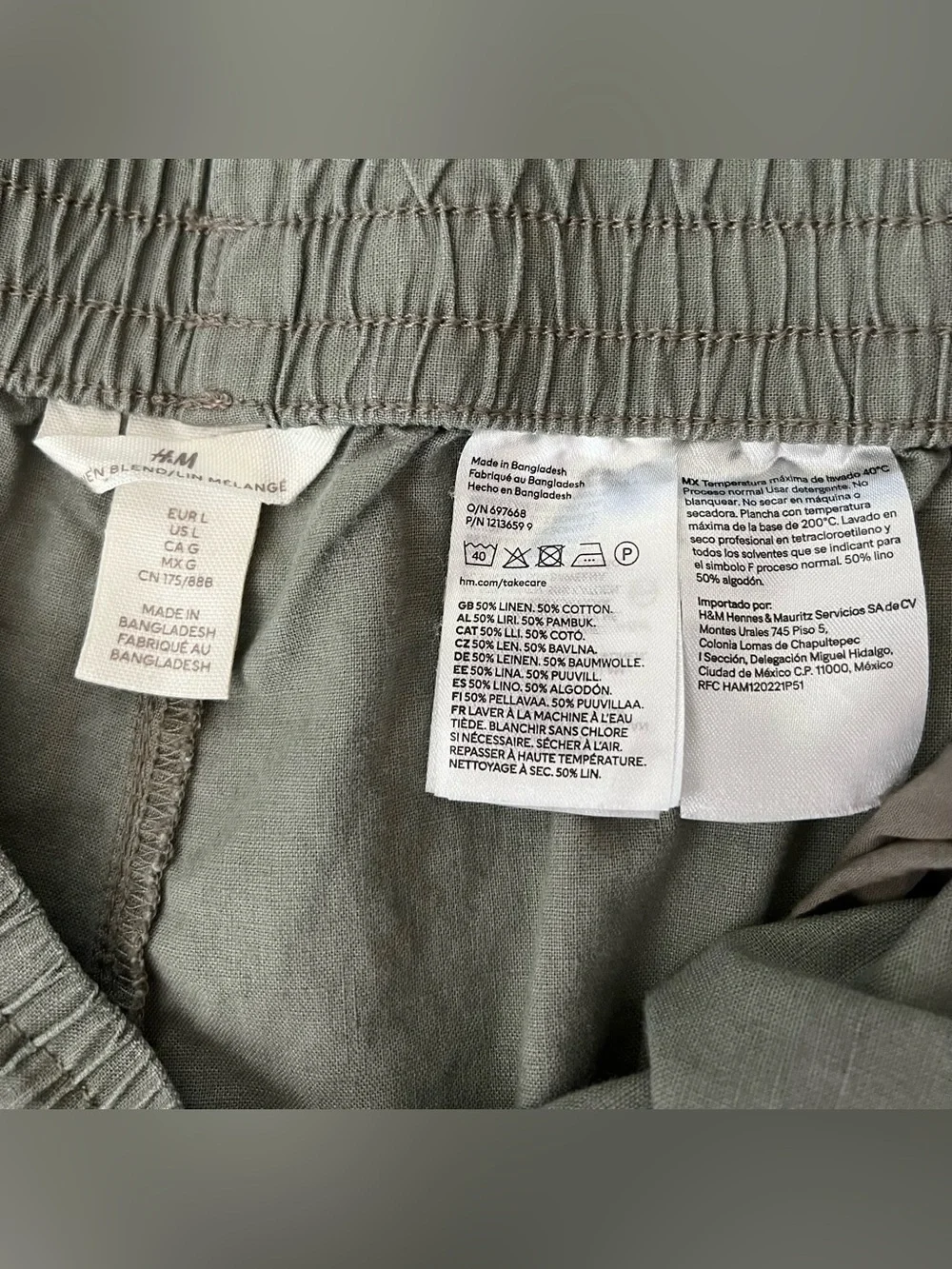 Linen-Cotton Blend Summer Pants